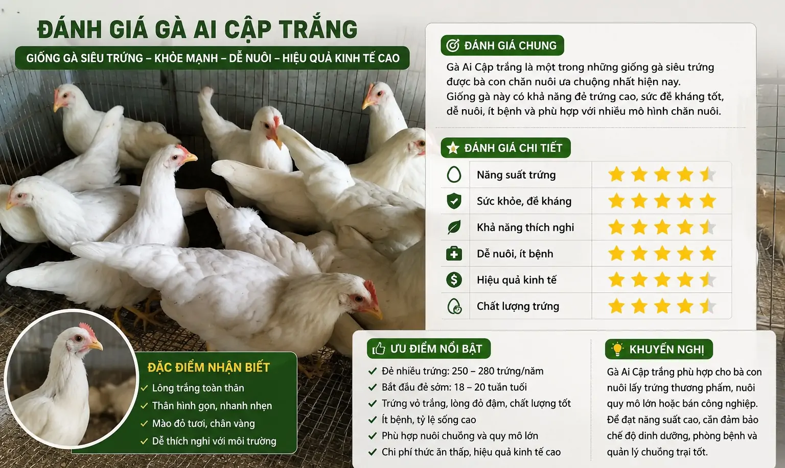 G&agrave; Ai Cập trắng v&agrave; Ai Cập vằn kh&aacute;c nhau như thế n&agrave;o