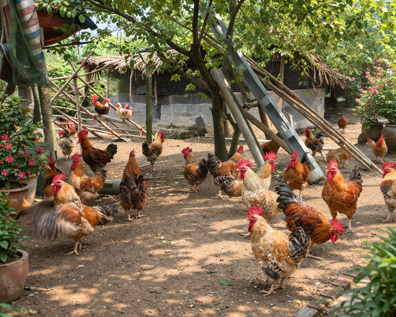 G&agrave; ri hoa mơ