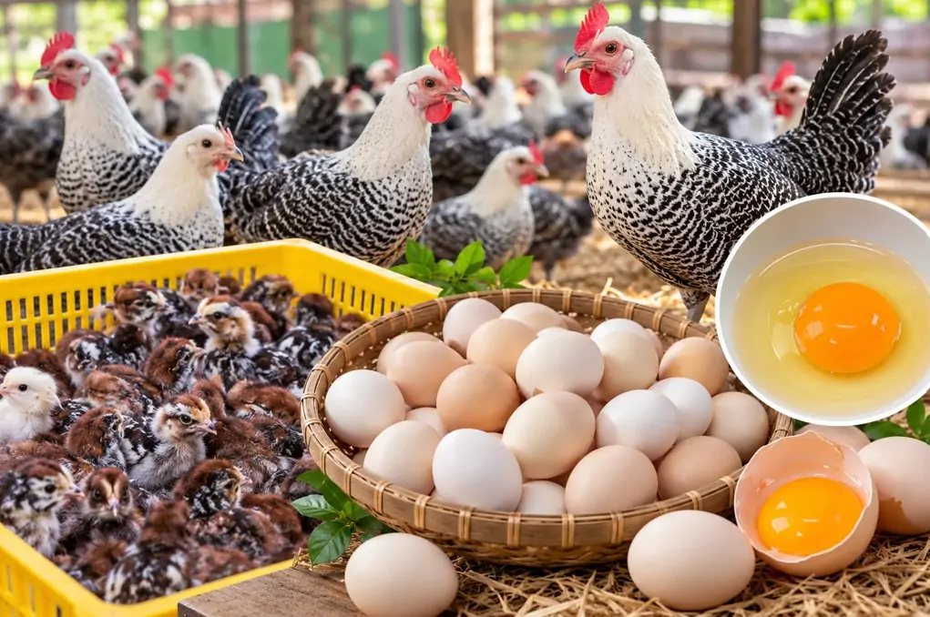 Phân Biệt Gà Ai Cập Vằn Và Gà Ai Cập Trắng