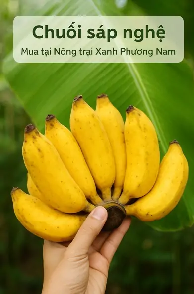 công dụng chuối sáp nghệ