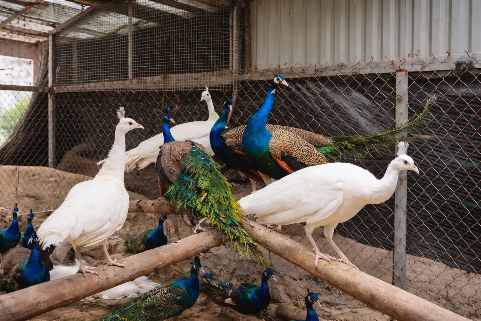 Ph&acirc;n biệt chim c&ocirc;ng Ấn Độ v&agrave; c&ocirc;ng xanh Việt Nam1